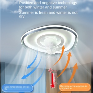 Luz de ventilador de techo LED Simple creativa moderna Control remoto ABS aluminio cobre para dormitorio comedor hogar Hotel Decoración - Product Image 6