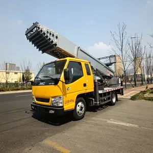 400KG Carga Cereja Picker Guindaste Reboque Escada Roda Telescópica Aranha Boom Lift Ladder Lift Truck