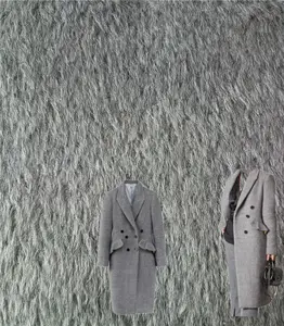 Großhandel Suri Alpaka/Wolle Stoff Marke Damen Winter mäntel Jacke Stoff Tweed Futter Stoff