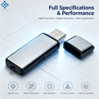 Enregistreur sonore portable X09, appareil d'enregistrement audio, petit enregistreur vocal, enregistrement activé par la voix pour les interviews, les réunions de bureau, les voyages