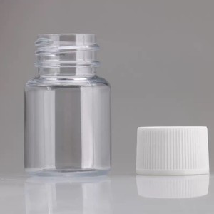 Transparent Wide Mouth <b>Bottle</b> 20ml 30ml 40ml 8g Screw Cap Cylinder Shape For Medicine And Supplement Packaging - Product Image 2