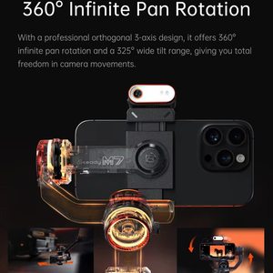 <b>For</b> Hohem Official M7 Smartphone Ai 3-axis Gimbal Built-in Selfie Stick <b>for</b> Easy Smart Remote <b>Control</b> Hohem M6 - Product Image 5