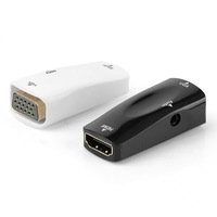 Adaptador HDMI a VGA Macho a Macho para HDTV, Computadora, Reproductor de DVD, Monitor