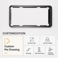 Cadre en profilé aluminium sur mesure pour panneau d'affichage LED de conférence, OEM, pliage, usinage CNC, traitement de surface, directement de l'usine