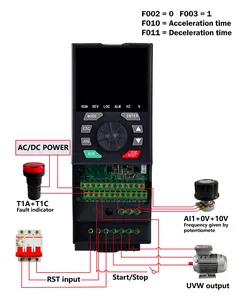 RAYNEN 15kW 18kw 3 Phase Ac Inverter Vfd Frequency Changer Pump Inverter