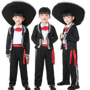 Disfraz de Mariachi Mexicano para Niños, Disfraz de Amigo para Halloween, Disfraces de Cosplay para Niños, Ropa para Actuaciones <span class=keywords><strong>del</strong></span> Día <span class=keywords><strong>del</strong></span> Niño - Product Image 3