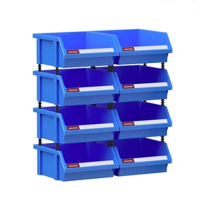 Industrial Injection Molded PE Plastic <strong>Square</strong> Detachable Stackable Storage <strong>Bin</strong> for Bolts Nuts &amp; Small Parts-Eco-Friendly Design - Product Image 6