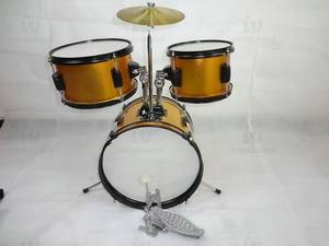 Strumento Musicale JZ-110-18 Batteria <span class=keywords><strong>Jazz</strong></span> per Bambini con Tre Tamburi, Pelli Ecologiche in Pelle Bovina e Struttura in Legno di Betulla - Product Image 3