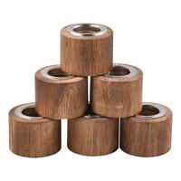 Bouchons de flacons de parfum en bois massif de hêtre et de noyer noir, réutilisables et durables, taille personnalisable pour les flacons de parfum et d'huiles essentielles
