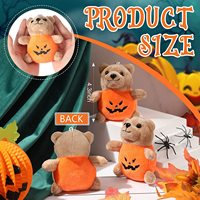 Haute Qualité En Peluche Citrouille Ours Pendentif Animal En Peluche Doux Ornement Ours En Peluche Porter Citrouille Personnalisé Halloween Festival