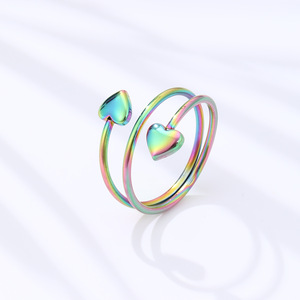 New Love Acero inoxidable MagnetRing Apertura magnética Anillo ajustable Salud Accesorios de joyería de moda - Product Image 1