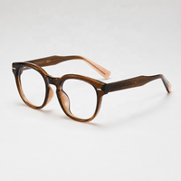 Montures de lunettes optiques en acétate TR90 unisexes, légères et durables, fournisseur en gros, logo personnalisé, service OEM