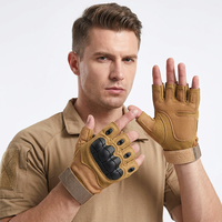 Gants tactiques de protection pour la survie sur le terrain, le travail, l'escalade, la remise en forme, demi-doigts