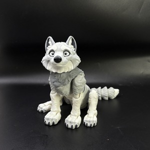 Vashine 3D stampato PLA colorato personalizzato PLA Action Figure <span class=keywords><strong>lupo</strong></span> giocattoli in movimento per bambini giocattolo colorato cristallo flessibile Zoo Toi - Product Image 3