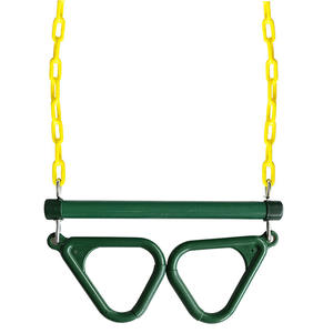 Accessoires de terrain de jeux pour enfants, barre de balançoire trapèze avec <span class=keywords><strong>anneaux</strong></span> et chaîne robuste - Product Image 4