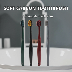 SB TECH Factory Electric Fine <b>Soft</b> Nylon Bristle Plastic Toothbrush Volcanic Design Single Pack Attractive Color <b>Box</b> Four - Product Image 2