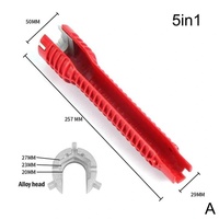 8 en 1 clés à canal ensembles d'outils outils de plomberie anti-dérapant cuisine réparation outils de plomberie évier robinet clé plomberie tuyau clé