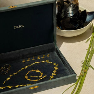 <span class=keywords><strong>Vintage</strong></span> Custom gioielli braccialetto espositore scatola di velluto morbido peluche scatola di stoccaggio scatola di oggetti di Design piatto orecchino collana scatola - Product Image 2