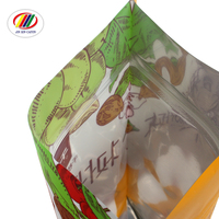 Chine Usine Sur Mesure Réutilisable Zip Lock Snack Bar Emballage Métallisé Mylar Noix Emballage Stand Pochette Fenêtre Sacs En Plastique
