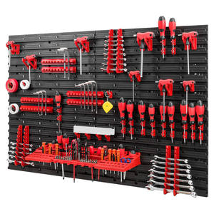 Strumento officina 1152X780mm mensola a muro 55 pz contenitori in plastica e scatole portautensili con accessori per foratura - Product Image 1