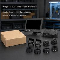 Système de caméra DVR mobile 4G WiFi 4/8 canaux avec GPS, vision nocturne IP68 et enregistrement en boucle pour la surveillance des bus, camions et flottes de véhicules