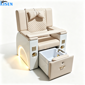 Juego de Muebles de Belleza para Salón de Uñas KISEN, Mesa de Manicura, Silla de Manicura, Mesa de Pedicura, Silla de Spa con Masaje - Product Image 5