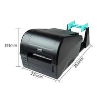 Imprimante d'étiquettes industrielles C168, thermique/par transfert thermique, 203dpi/300dpi, en stock pour l'impression express en entrepôt, au bureau et sur ordinateur de bureau