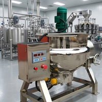 Marmite de mélange chauffée de 100 litres (marmita) avec contrôle de la température et de la vitesse, marmite à double enveloppe pour sauces