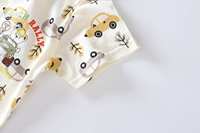 Ensemble Pyjama Décontracté d'Été en Coton à Manches Courtes et Short à Motifs de Dessins Animés pour Garçons et Filles – Vente en Gros à Prix Réduit