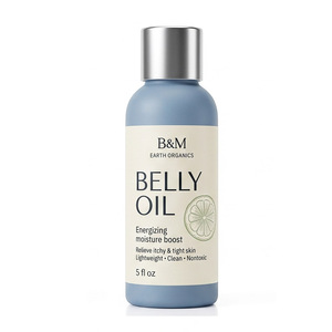 Huile Botanique Naturelle pour le Ventre Enceinte, Étiquette Privée Personnalisée, Extrait d'Olive, Sérum de Thérapie Corporelle pour Femmes Enceintes - Product Image 1