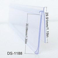 Porte-étiquette de profil de canal en PVC C pour bandes en plastique d'étagères
