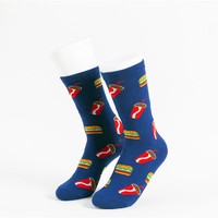 Chaussettes de skate fantaisie 2026 pour hommes, en coton, hautes, personnalisées, de qualité supérieure, amusantes