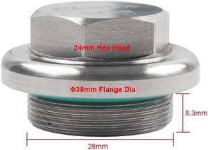 Bouchon de filtre à huile 826165 pour Aprilia Derbi <span class=keywords><strong>Moto</strong></span> <span class=keywords><strong>Guzzi</strong></span> Vespa Gilera Piaggio - Product Image 5