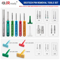 Kit d'outils pour connecteurs Deutsch JRready ST5257-PRO pour 4 connecteurs # 8 # 16 # 12 # 20 #   Outil de retrait de broches pour contacts solides/estampés 6-22 AWG pour Deutsch