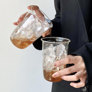 <span class=keywords><strong>Bicchiere</strong></span> per <span class=keywords><strong>Caffè</strong></span> Latte <span class=keywords><strong>Freddo</strong></span>, Tazza per Bevande in Stile Americano, <span class=keywords><strong>Bicchiere</strong></span> Trasparente in Borosilicato Resistente alle Alte Temperature per Bevande Fredde - Product Image 3