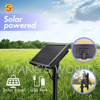 Guirnalda de Luces LED Solares para Exteriores, Impermeables IP65, 10 Metros, 3500K, Blanco Cálido, Panel Solar de 5.5V, USB