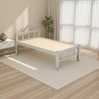 Meubles scolaires économiques, petit lit simple, lit à cadre métallique, lit simple en bois, lit simple en métal, lit simple pour ouvrier, lit pour personnel