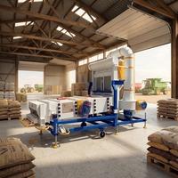 Nettoyeur d'air industriel pour semences, machine de nettoyage et de tri des grains (blé, soja, orge, sorgho), équipement de dépoussiérage de la paille
