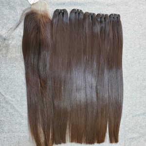 วิกต่อผมมนุษย์แท้แบบสองชั้นสำหรับต่อผมตรงและแบบลอนมีสองสี100% เวียดนาม - Product Image 3