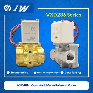 JW 精密先导式二通电磁阀，用于水、油、气控制，1/4 英寸端口尺寸型号 VXD236BA/CA/DA/EA - Product Image 2