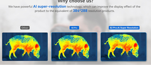 Technologie AI 384*288 Détecteurs thermiques et écrans OLED 1024x768 Jumelles thermiques Imageur <span class=keywords><strong>thermique</strong></span> Portée <span class=keywords><strong>thermique</strong></span> pour la <span class=keywords><strong>chasse</strong></span> - Product Image 3