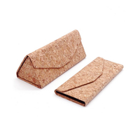 Meilleure vente, nouveaux étuis pour lunettes de soleil en liège, étui de protection léger en simili bois et cuir, impression personnalisée, tissu PU