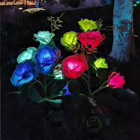 Pichet lumineux solaire à énergie solaire, lumière multicolore changeante, luminaire décoratif de paysage, 24 unités, idéal pour un jardin