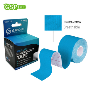 Cinta de Kinesiología Multicolor Impermeable de 5cm*5m, Transpirable, de Algodón, para Deporte y Músculos, Elástica, de Venta Caliente - Product Image 3