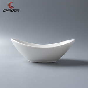 New Trung Quốc Thiết kế gốm sứ đồ ăn Bát đặt sứ yuanbao Hình dạng tấm cho khách sạn nhà hàng - Product Image 5