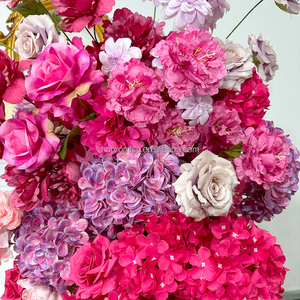 Promesse arc de mariage de haute qualité arc de fleur rose artificielle pour toile de fond de décoration de mariage - Product Image 3