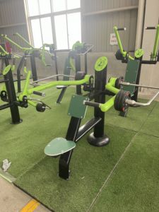 Équipement <span class=keywords><strong>de</strong></span> fitness extérieur à poids réglable, machine <span class=keywords><strong>d</strong></span>'entraînement <span class=keywords><strong>de</strong></span> force en acier galvanisé, design vert et noir - Product Image 2