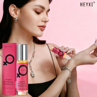 HEYXI 10ml Huile de parfum aux phéromones sans alcool en roll-on, brume parfumée pour femmes, mini, longue tenue, parfum floral, portable, eau de parfum