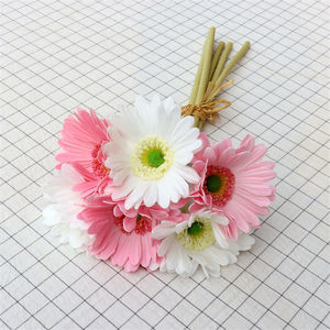 <span class=keywords><strong>Ramo</strong></span> de margaritas artificiales de PU, <span class=keywords><strong>ramo</strong></span> de flores para boda, Pascuas, margaritas africanas - Product Image 4