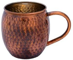 Direct Factory Prices Pure Copper Mule <b>Mug</b> with Black <b>Enamel</b> Hammered Designed Demanded Mule <b>Mug</b> For Sale - Product Image 4